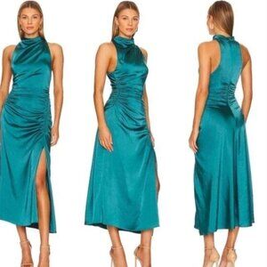 A.L.C teal midi dress
